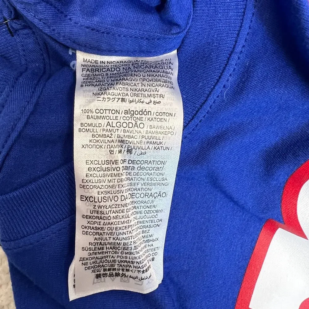 NWT Nike Mens T-Shirt Logo NFL New York Giants The Nike Tee Shirt Blue Sz M